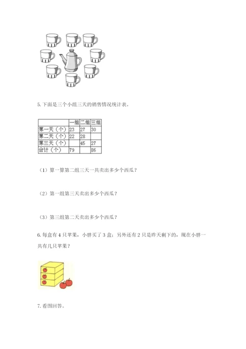 小学二年级数学应用题大全附参考答案【综合题】.docx