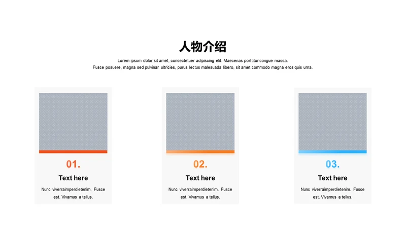 人物介绍-商务简约3项PPT