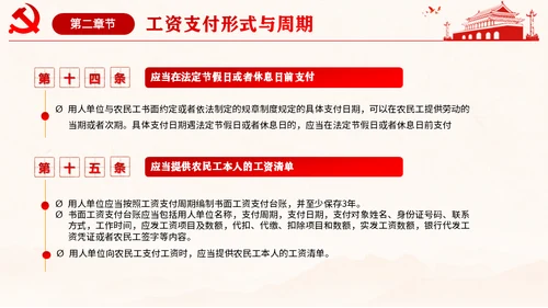 保障农民工工资通用PPT课件模板