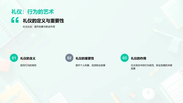 职业礼仪教育报告PPT模板