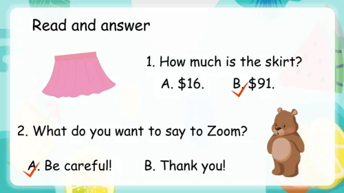 【优质课件】Unit 6 Shopping Part C Story time