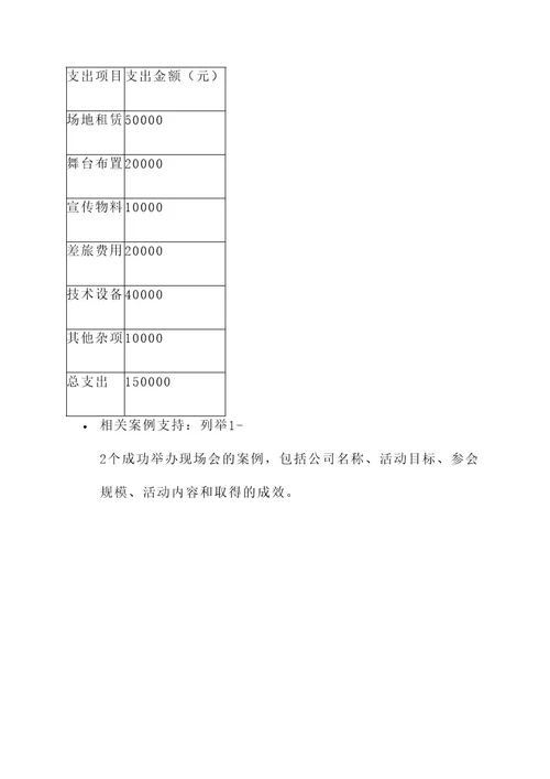 现场会会务组工作方案