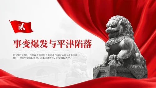红色党政风民族记忆历史警钟红色文化宣传PPT