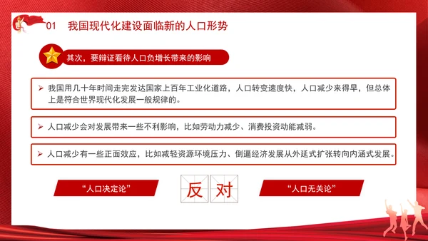 重要领导以人口高质量发展支撑中国式现代化专题党课PPT