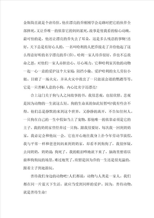 美丽的乔读后感美丽的乔读后感范文600字