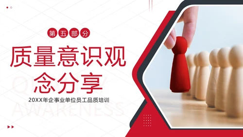 2023年质量意识品质培训提升员工质量意识商务培训PPT课件