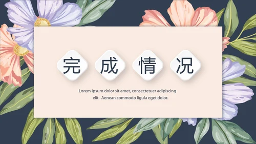 文艺小清新微立体述职报告通用PPT动态模板封面含PS