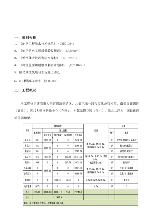 地下室防水关键工程专项综合施工专题方案檀悦.docx