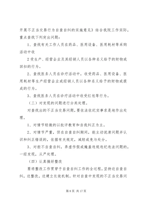 落实廉洁办贷自查自纠工作实施方案(市行)_1.docx