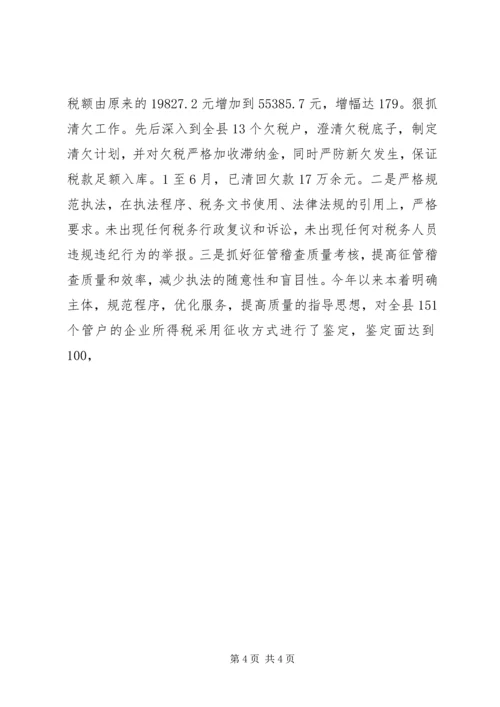 地方税务局诚信建设工作汇报 (7).docx