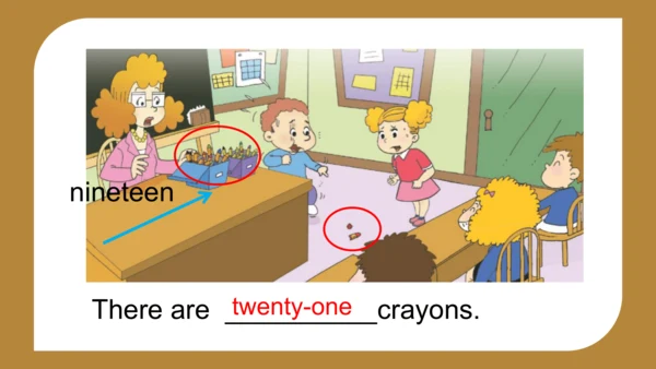 Module 5 Unit 1  There are only nineteen crayons.课