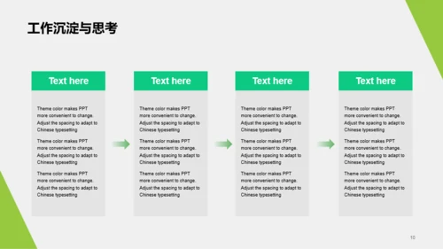 绿色清新环境科研研究报告PPT模板
