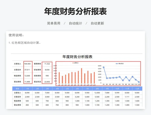 年度财务分析报表