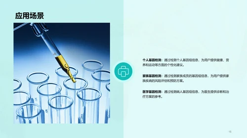 绿色创意基因检测服务商业计划书PPT模板