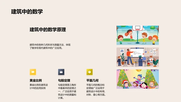 日常生活的数学应用PPT模板