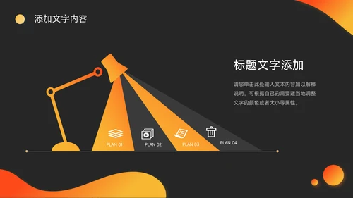 橙色潮流商务工作汇报通用PPT模板