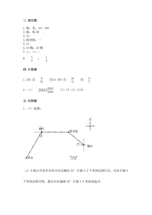 人教版六年级上册数学期末测试卷含答案（新）.docx