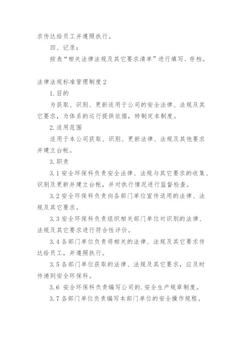 法律法规标准管理制度.docx