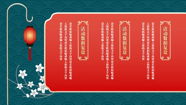 业绩营销活动复盘总结通用PPT模板