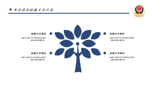 蓝色大气公安警察工作汇报PPT模板