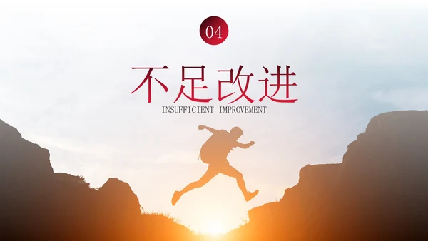 实景励志标语销售工作总结PPT模板