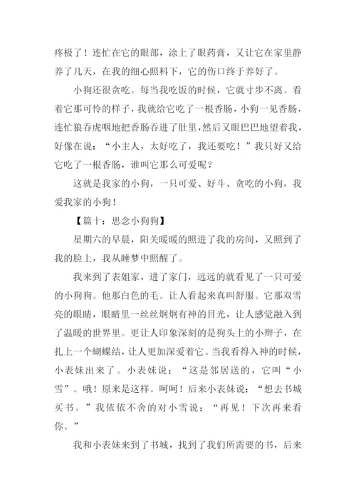 关于小狗的作文350字.docx