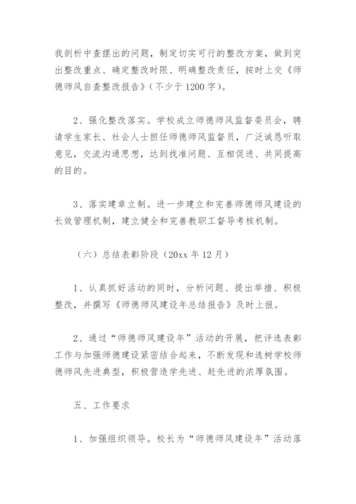 小学师德师风专项整治工作方案(精选8篇).docx