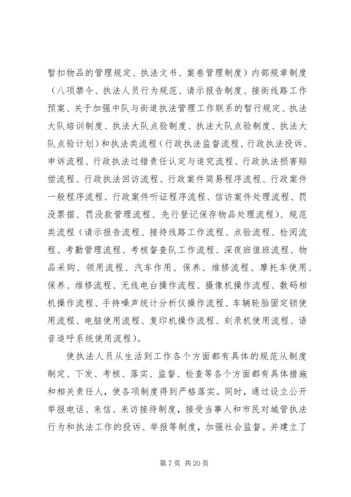 城市管理行政执法局参观学习情况汇报.docx