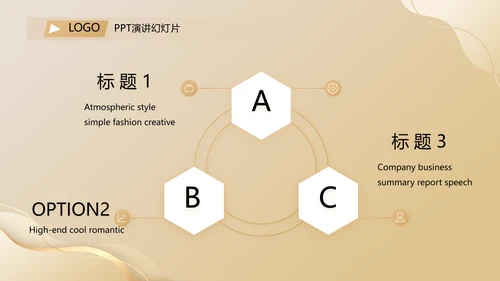 金色项目商业计划书PPT动态模板