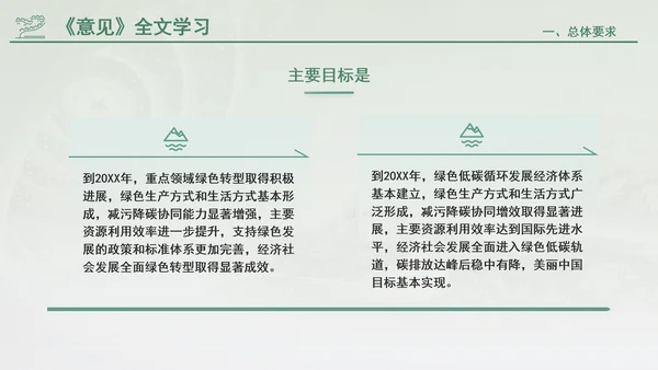 关于加快经济社会发展全面绿色转型的意见专题党课PPT