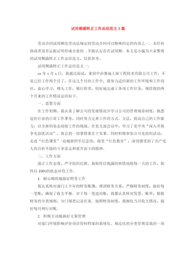 精编之试用期满转正工作总结范文3篇.docx