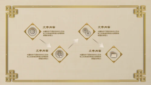 古典中国风中式古风总结汇报通用PPT模板