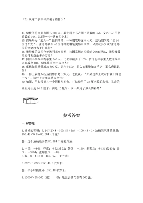 小升初数学应用题50道及1套参考答案.docx