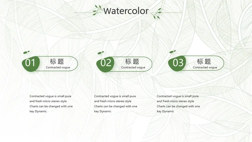 绿色小清新工作总结汇报计划PPT