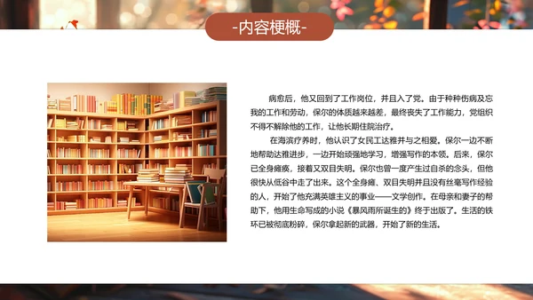 钢铁是怎样炼成的PPT模板