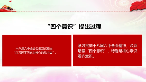 增强四个意识做合格党员PPT模板