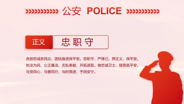红色大气公安警察案件汇报动态PPT模板