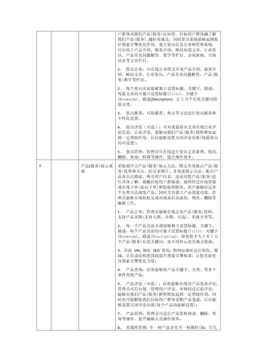 网站制作统一标准作业流程及功能清单.docx