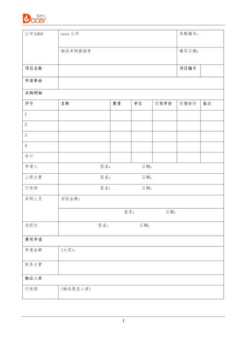 04-办公用品采购报销单.doc.docx