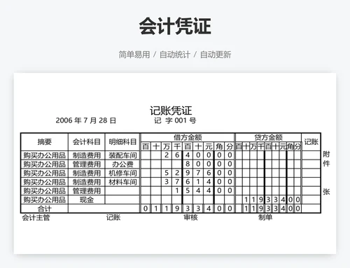 会计凭证