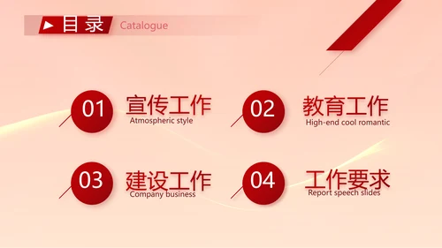 大气党风廉政建设工作总结动态PPT