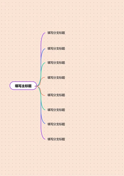 紫色简约横版基础思维导图