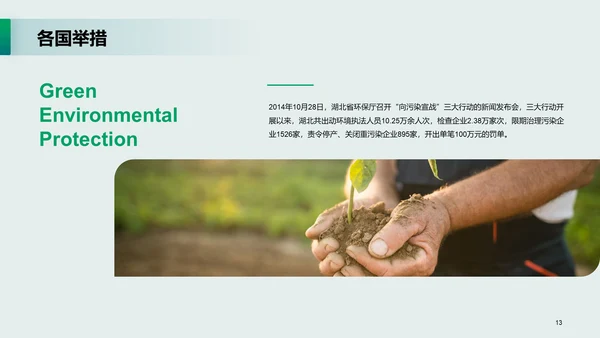 绿色现代商务世界环境日主题培训课件PPT