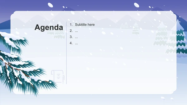 蓝色二十四节气科普介绍——大雪PPT主题