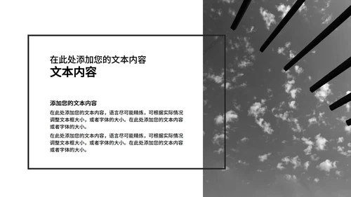 黑色商务风极简工作总结汇报PPT模板