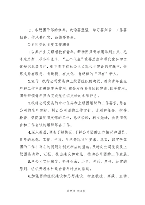 公司共青团工作规范 (4).docx