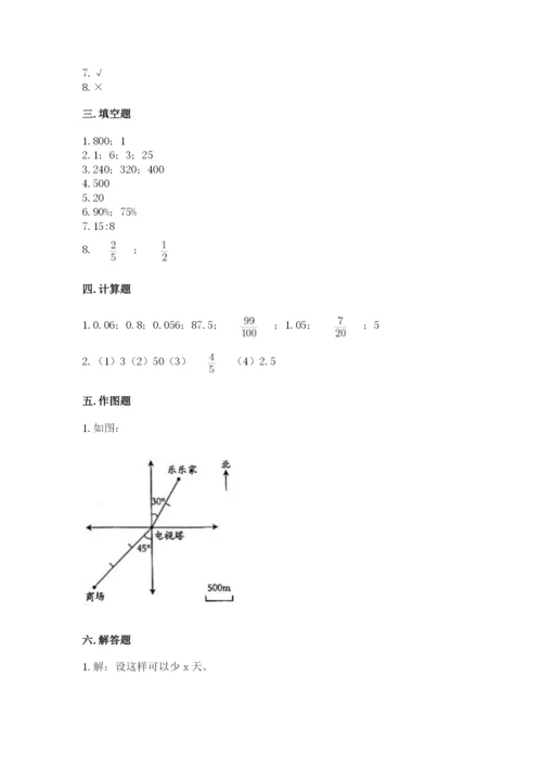 小升初六年级期末试卷及完整答案（考点梳理）.docx