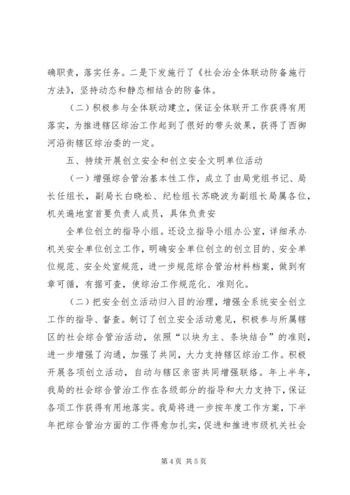 城管局社会治安治理完成情况汇报 (6).docx