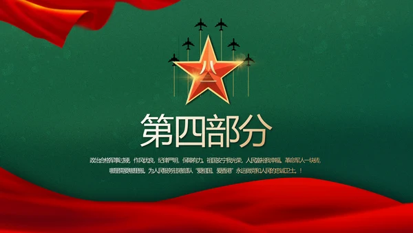 迷彩风入伍部队训练心得体会动态PPT