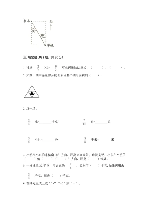 人教版六年级上册数学 期中测试卷附答案（实用）.docx